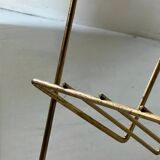 Side table - perforated metal magazine rack, designed by Matégot