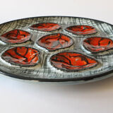 Pornic 60s oyster serving plates