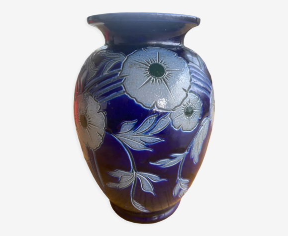 Vase en grès d’Alsace signé P Schmitter