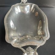 Grand plat corbeille centre de table – Métal Argenté – Roux-Marquiand