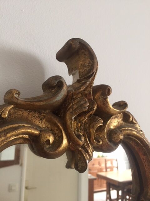 Golden vintage mirror 65x40cm