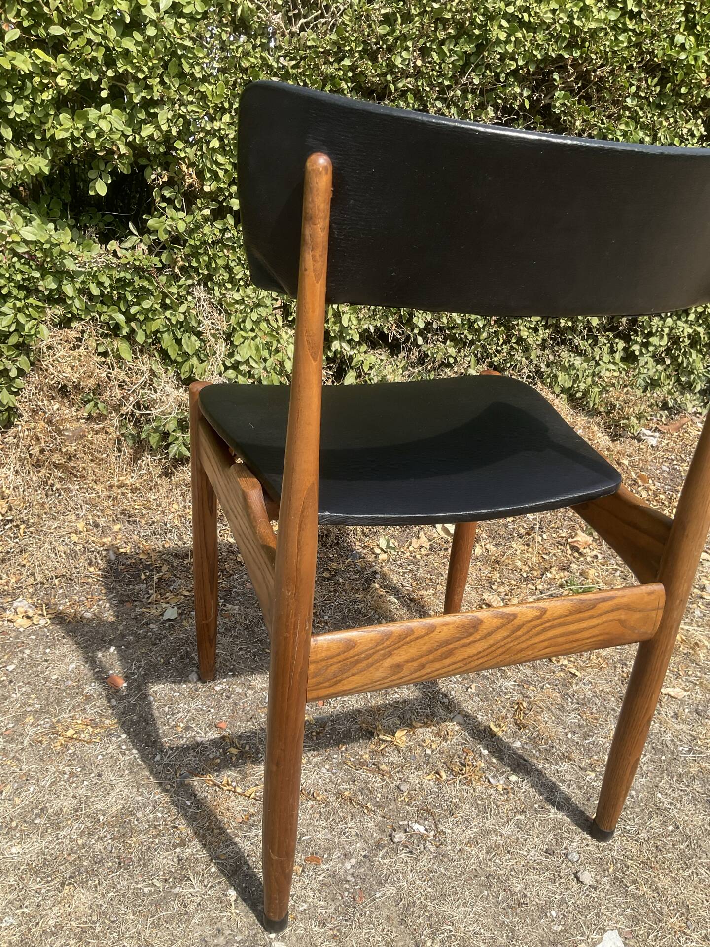 Chaise scandinave des années 60 en palissandre massif 