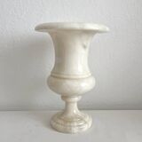 Lampe à poser vase Médicis en résine façon albatre vintage