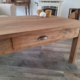 Farmhouse oak coffee table in country style
