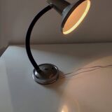 70s flexible enamel and chrome lamp