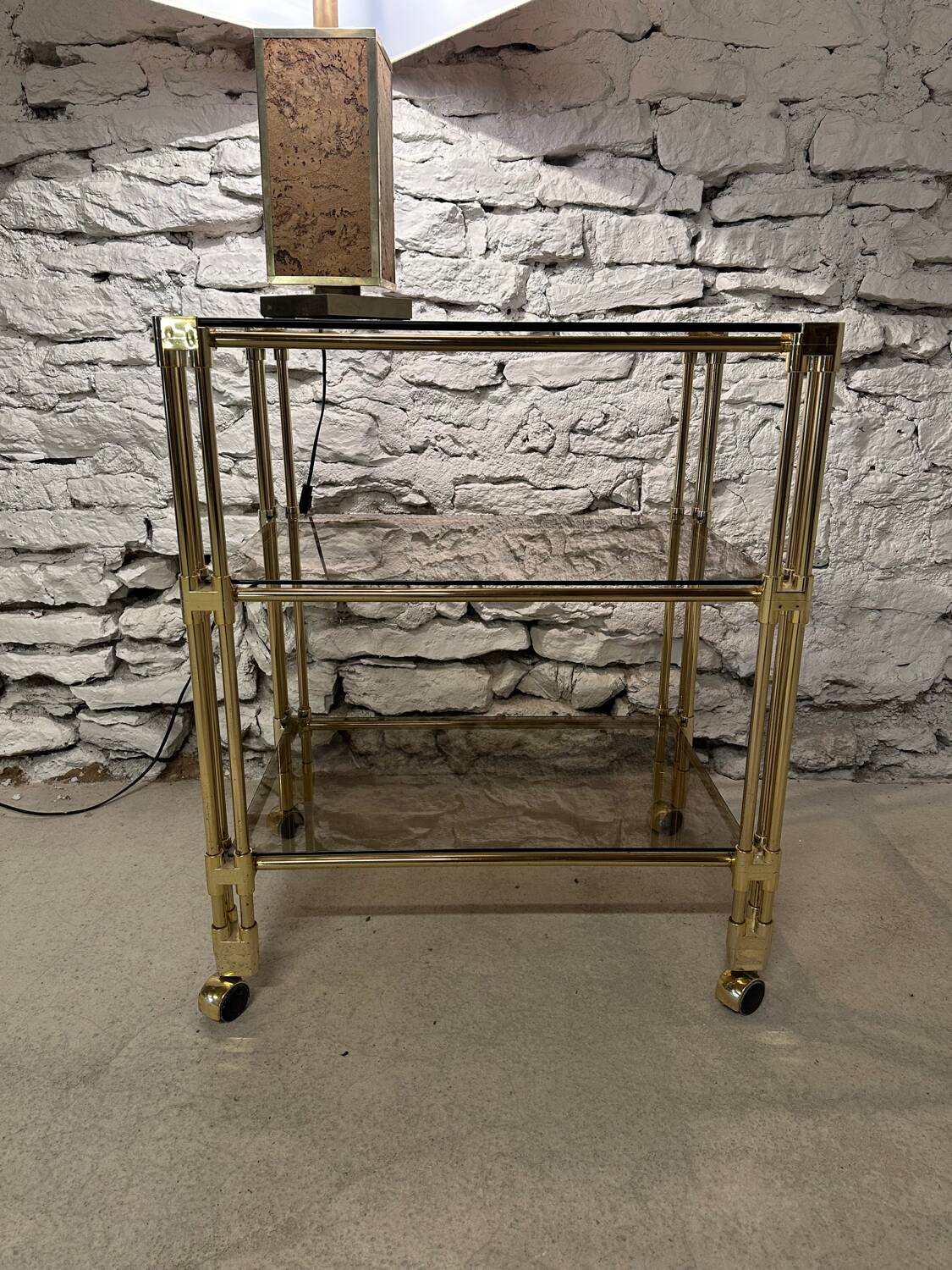 Desserte chariot a roulette vintage