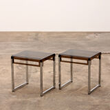 Vintage set of Plexiglas side tables designed in France in the 1960s