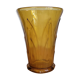 Vase en verre ambré