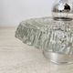 Thick Structured Ice Glass Wall Light Flush Mount by Peill & Putzler , 1970