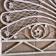 Headboard rattan peacock vintage