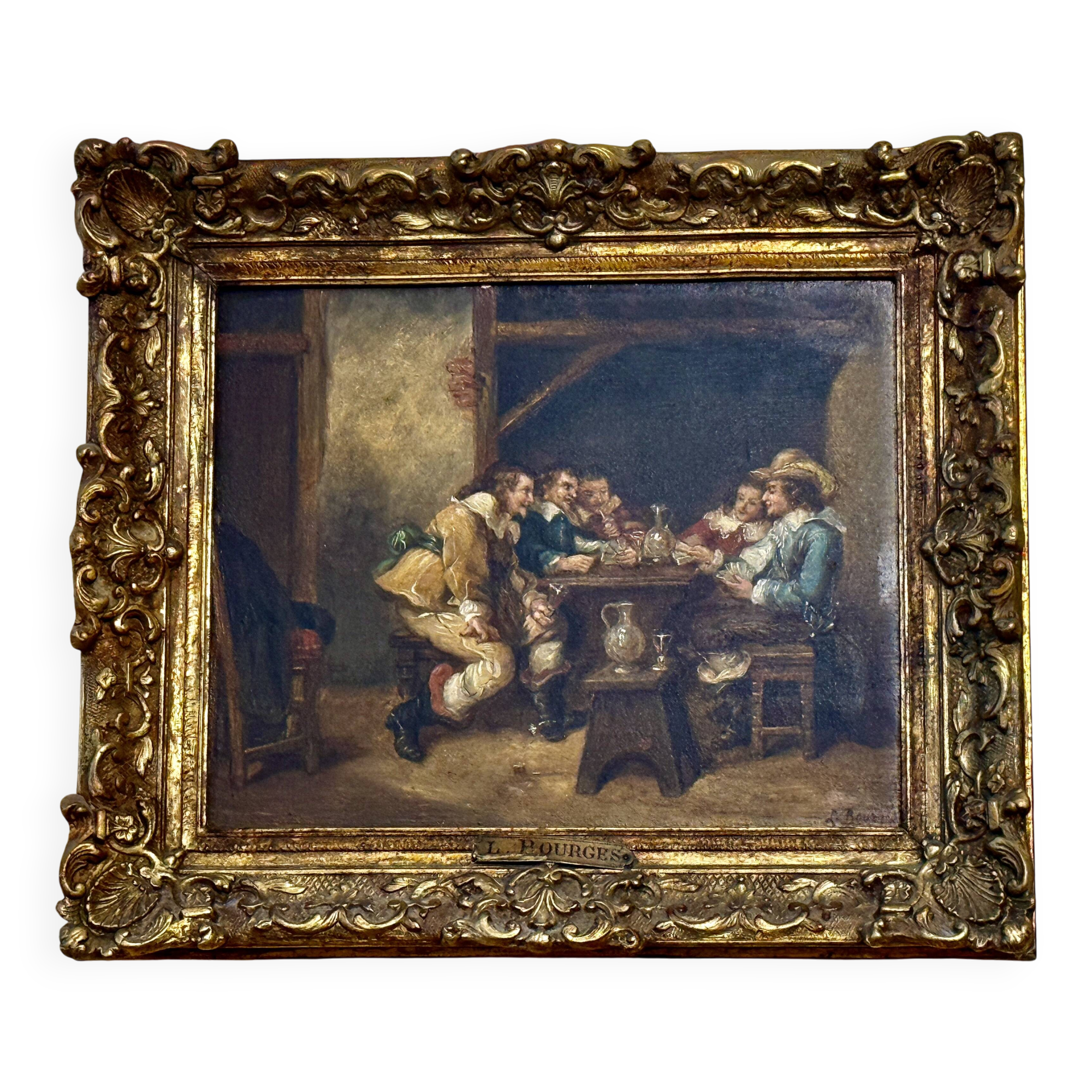 Léonide bourges the tavern oil on panel