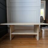 Vintage coffee table in travertine