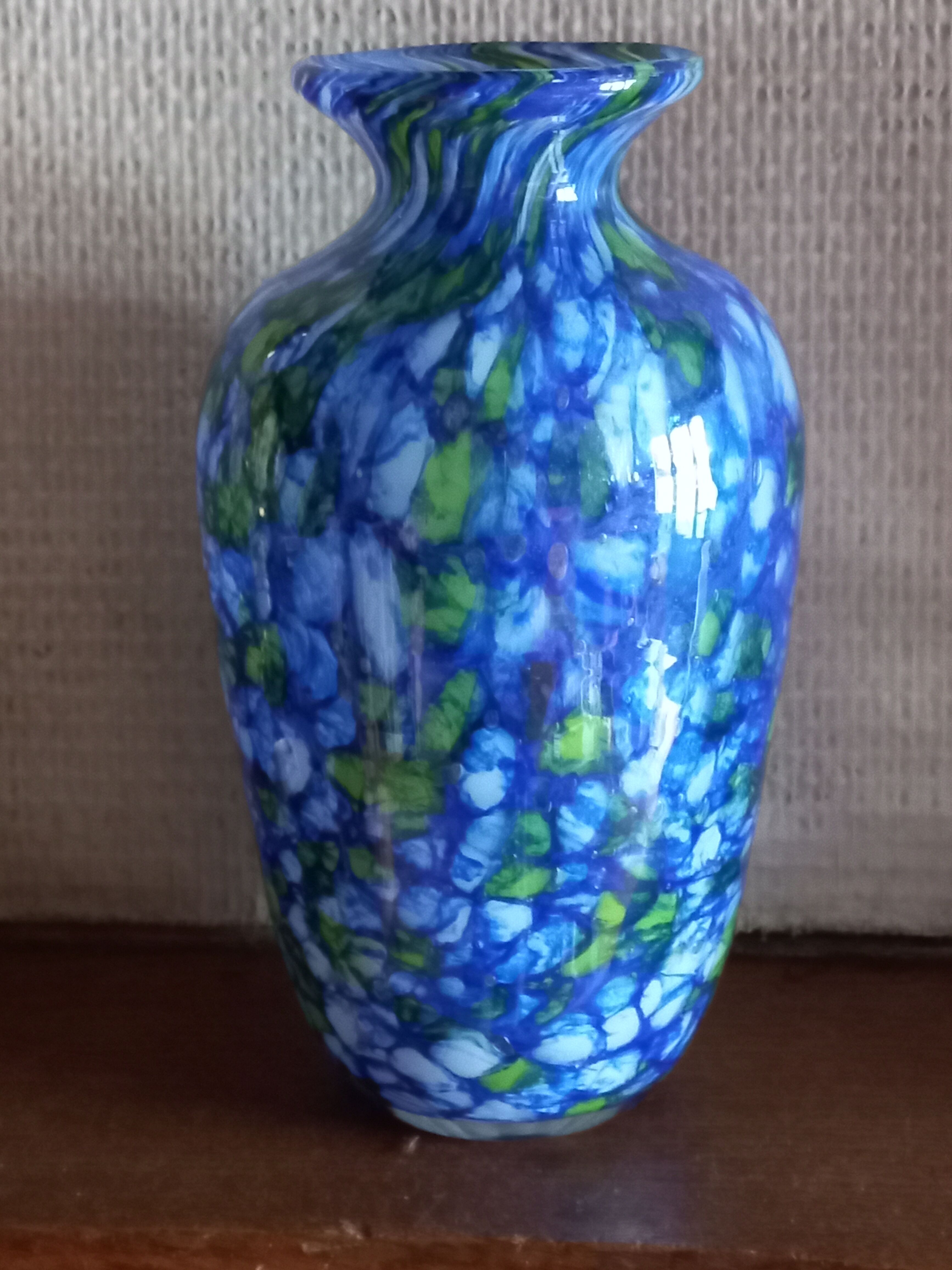 Murano blown glass vase