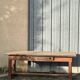 Solid wood farmhouse table with drawer