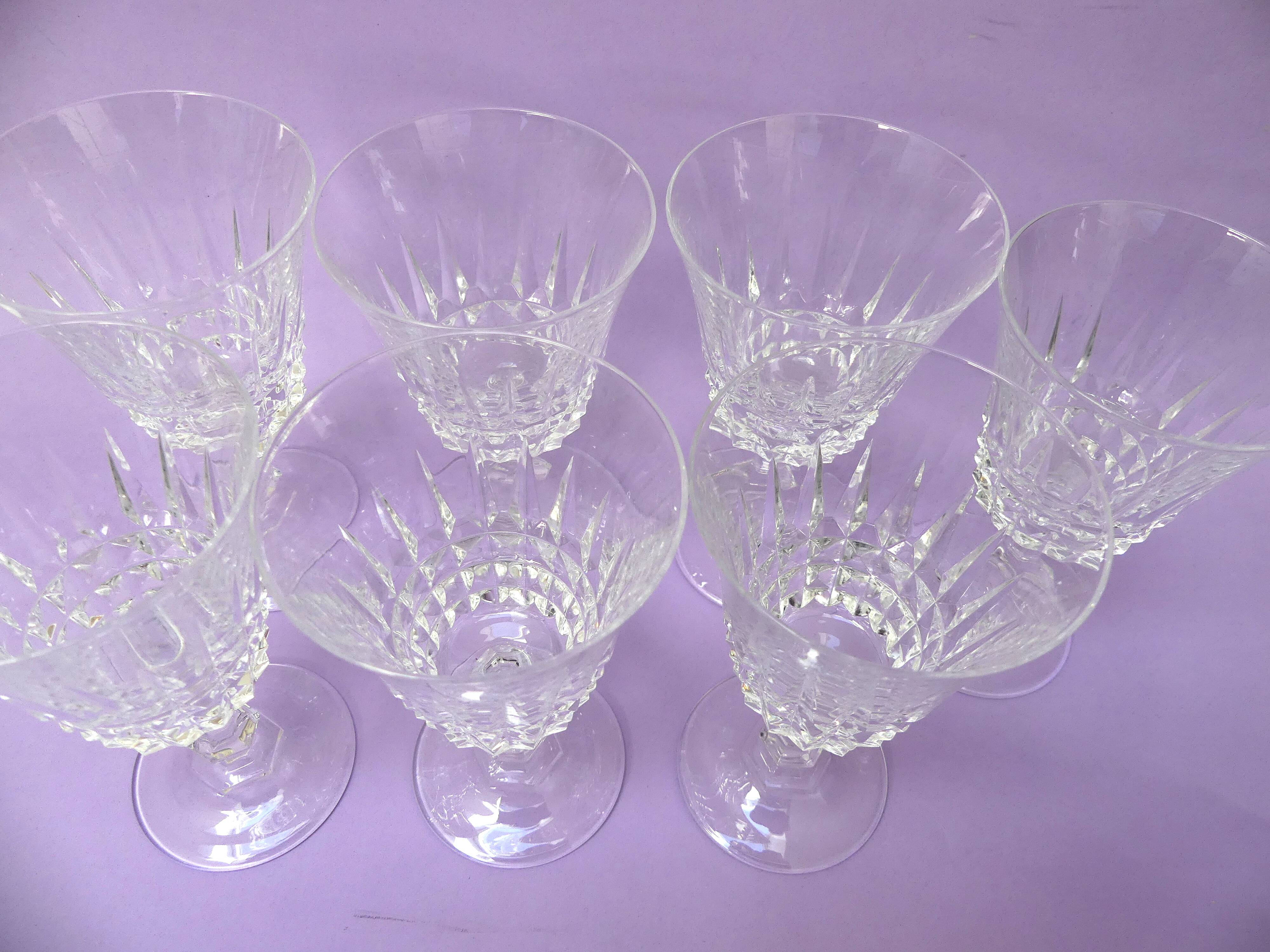 Cristal d'Arques red wine glasses