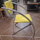 Set of 4 vintage tubular armchairs – modernist design from the 60s and 70s