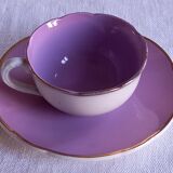 Lot composed of 3 cups and old saucers ( Digoin Sarreguemines France )