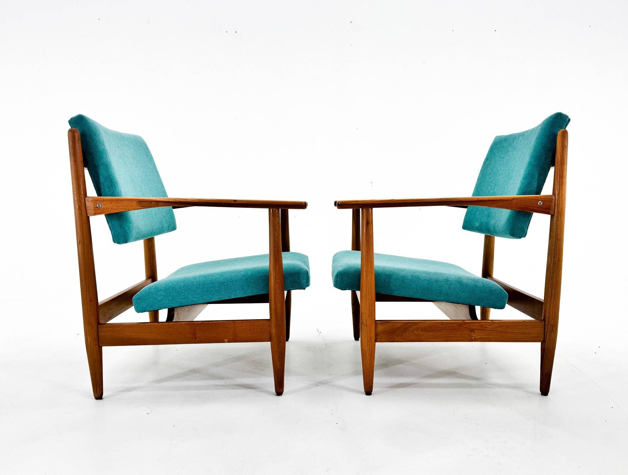 Paire de fauteuils vintage, Tchécoslovaquie, 1970