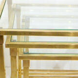 Golden metal tables