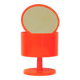 Space Age orange plastic makeup mirror