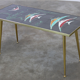 Table basse mid-century avec carreaux de céramique par Denisco