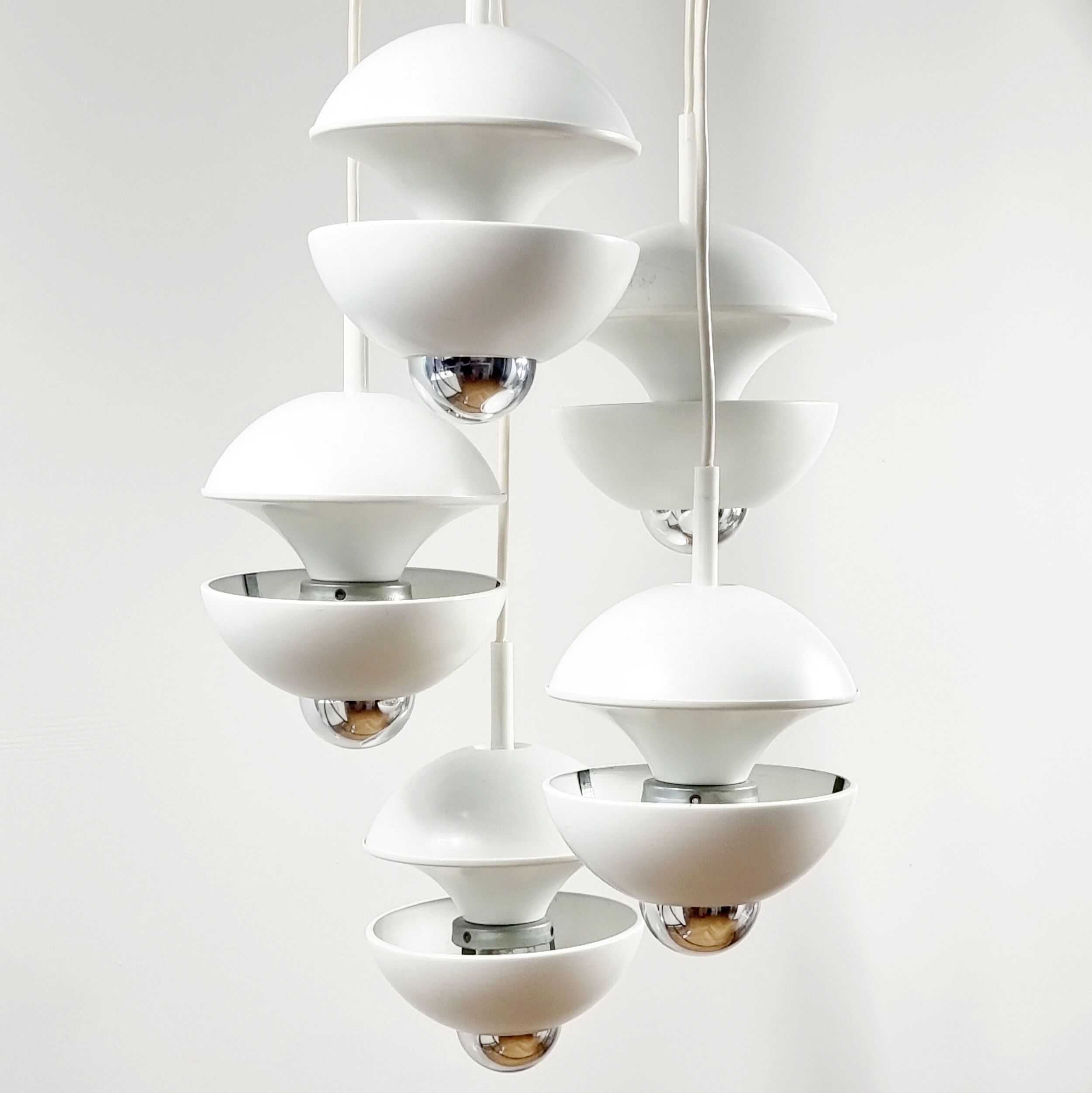 Space Age Cascading Ceiling Light By Klaus Hempel For Kaiser Leuchten, Germany, 1972