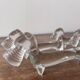 10 Fox glass knife holders 60s