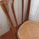 Curved wood bistro chair