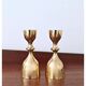 Bougeoirs vintage en laiton massif - lot de 2