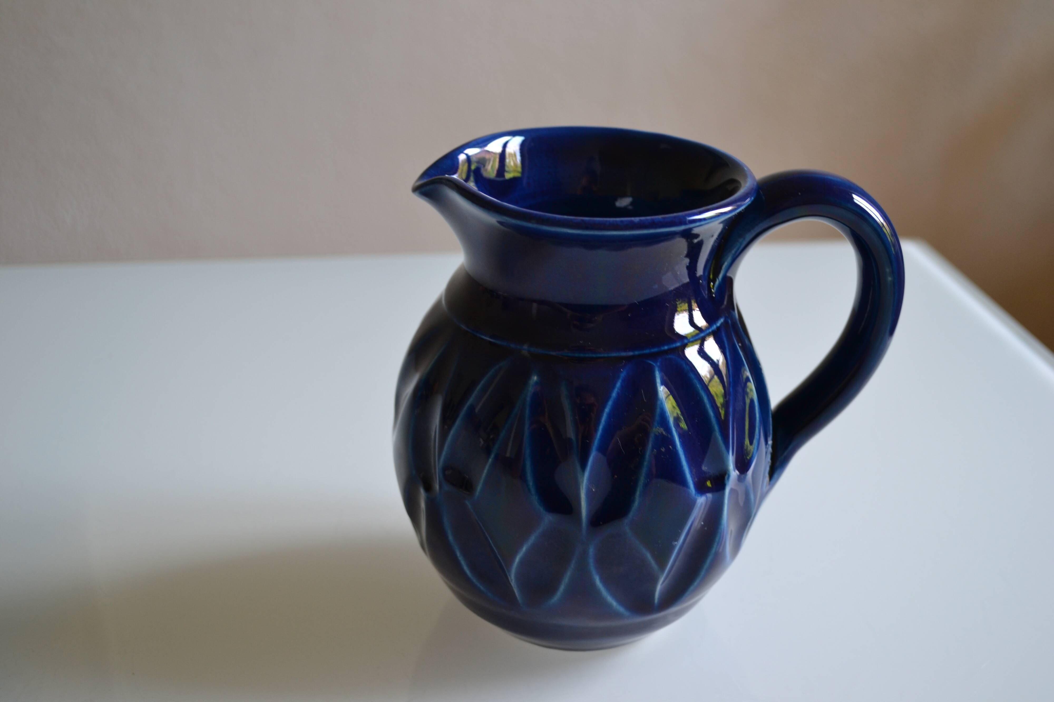 Roland Zobel (1945-2004) The Cyclades Glazed ceramic pitcher Anduze 1970