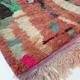 Moroccan Berber carpet Boujaad with colorful patterns 243x163cm