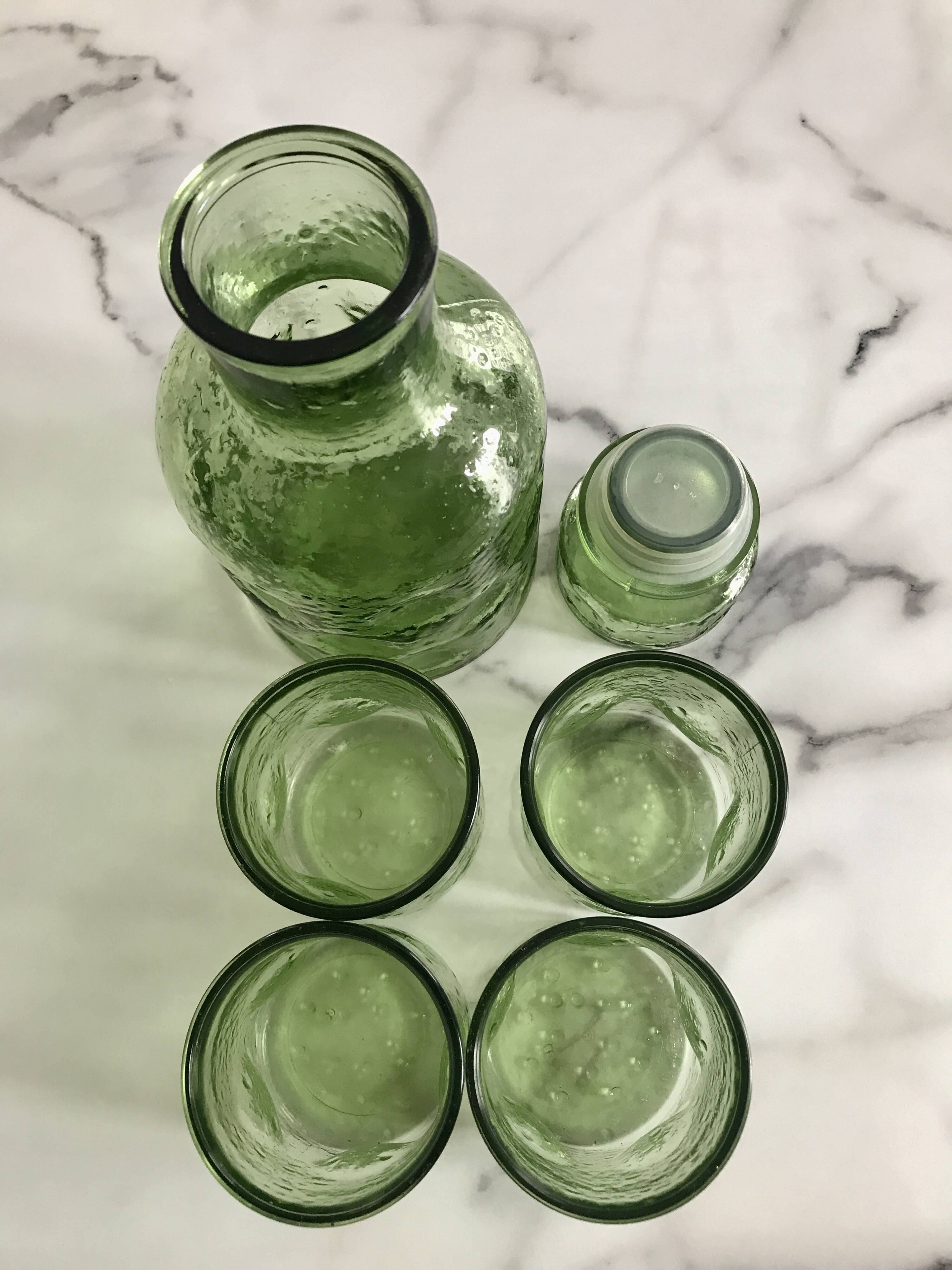 Vintage carafe and glasses