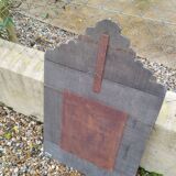 Antique mirror with copper moulding.