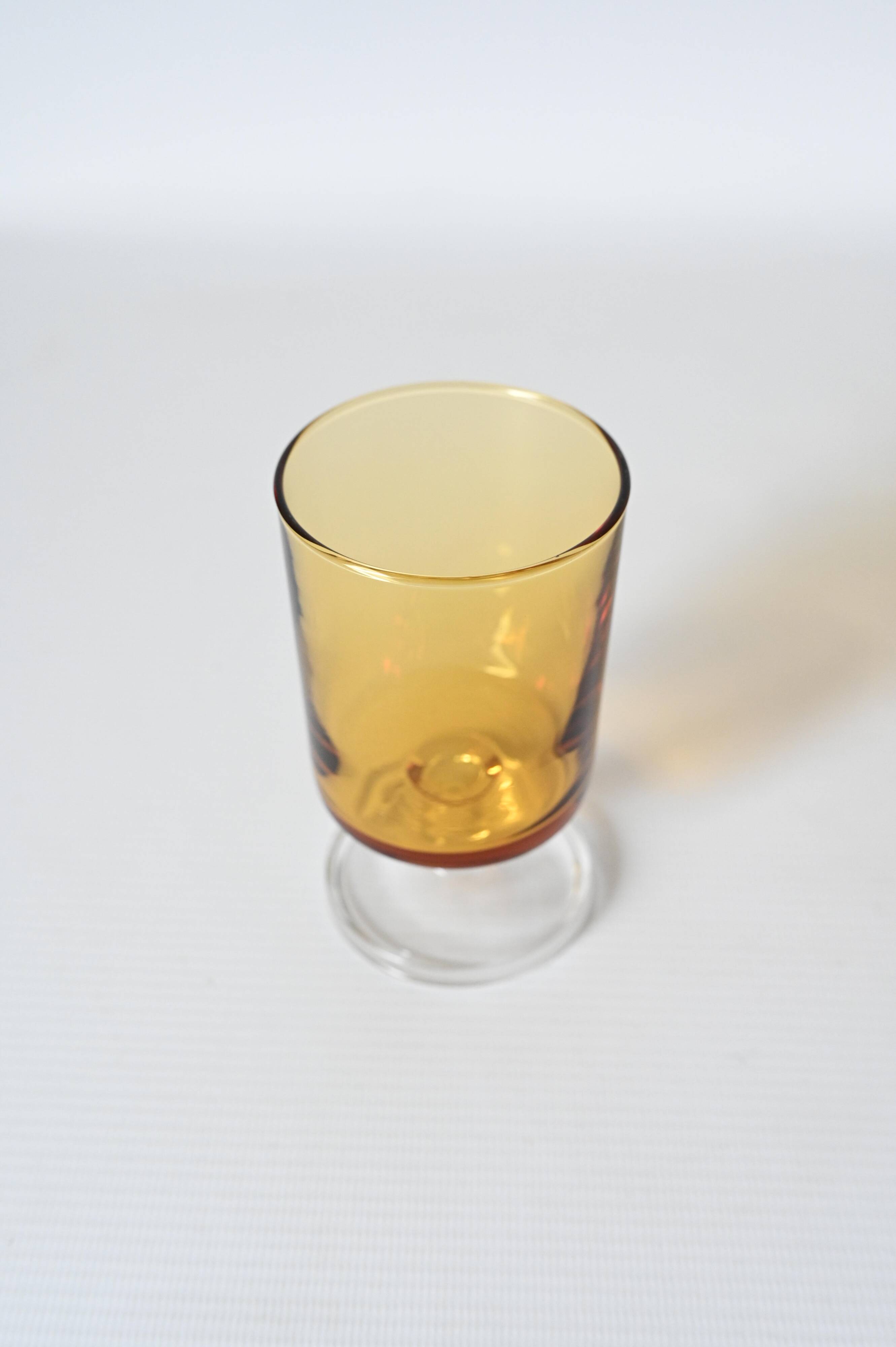 8 Cristal d'Arques Luminarc Suede amber glasses - Very good condition
