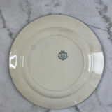 Large ironstone plate, Directoire, Salins.