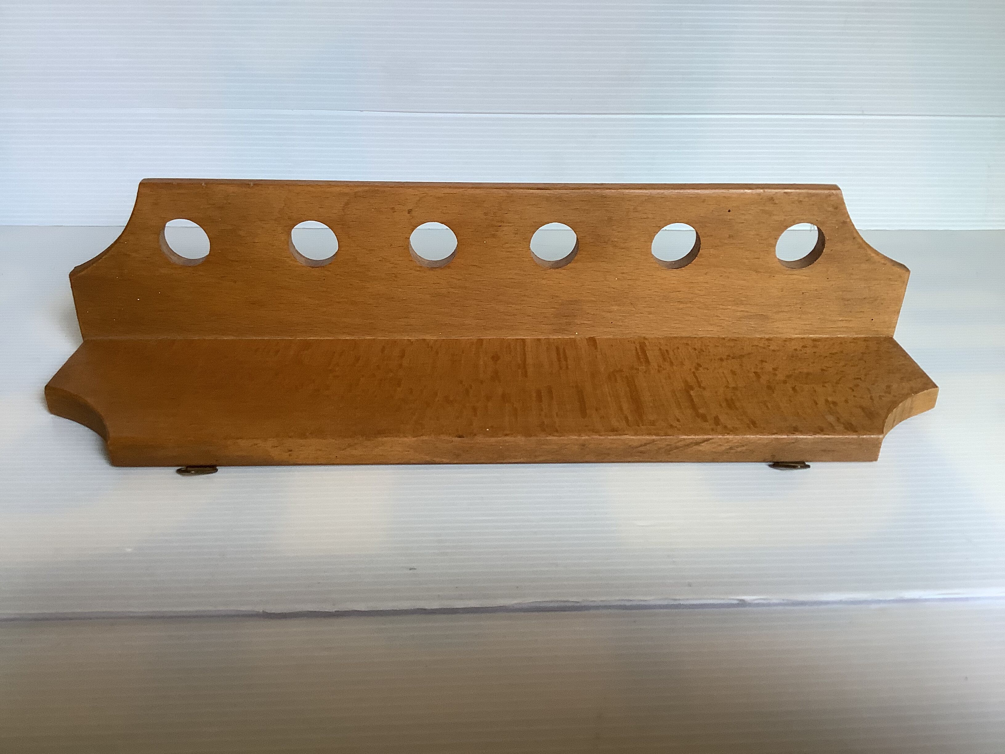 Wooden wall pipe door