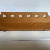 Wooden wall pipe door