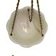 French art nouveau majolica hanging flower pot, early 20th century