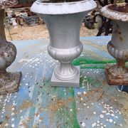 Lot of 6 Medici Cast Iron Vases from Charleville - Mézières 1900