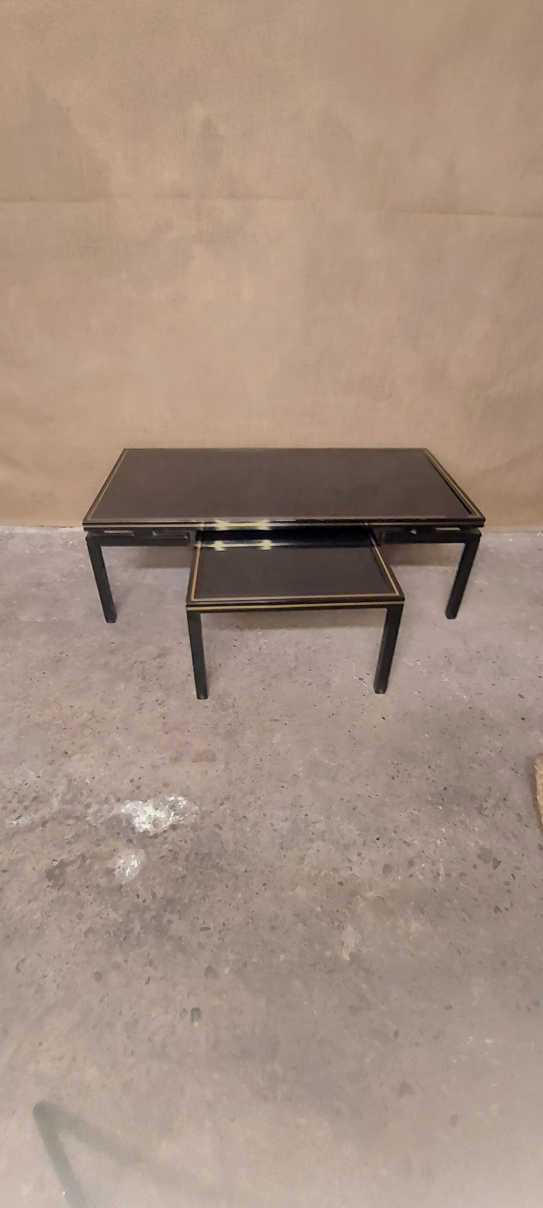 Pierre Vandel Paris nesting coffee table circa 1970