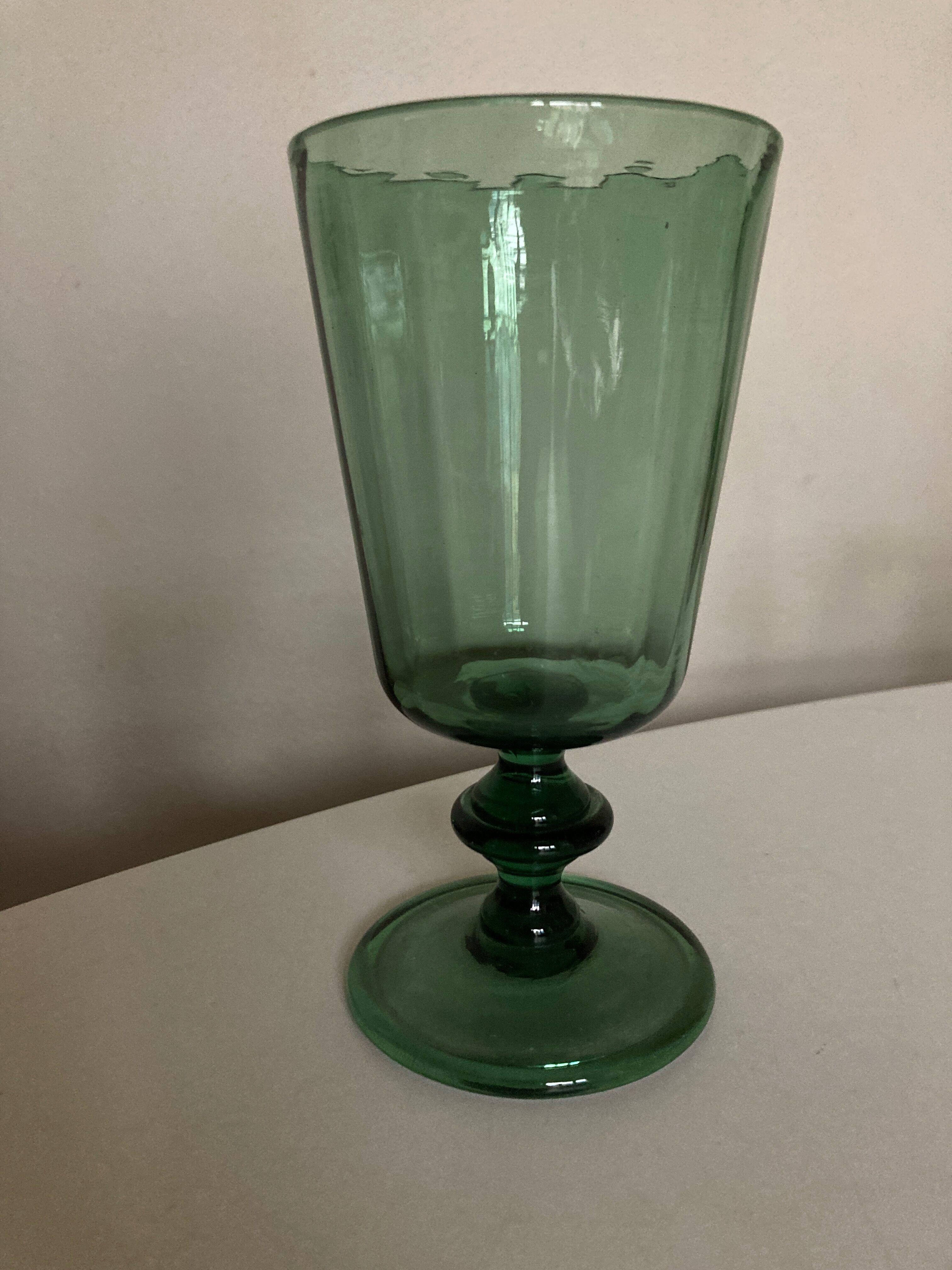 Venetian vase in blown glass from Empoli