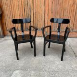 Art deco chairs by Lajos Kozma for Woodworking RT, 1920s