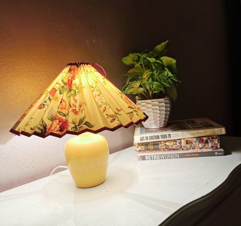 Lampe en céramique 80s