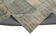 Handmade anatolian overdyed 197 cm x 298 cm grey patchwork carpet