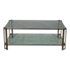 Table basse vintage en verre par Peter Ghyczy, modèle T24