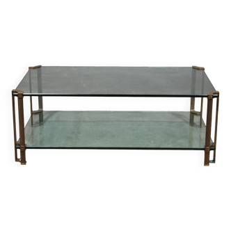Table basse vintage en verre par Peter Ghyczy, modèle T24