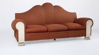 50s work, neo-baroque sofa