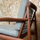 Pair of teak easy armchairs by Svend Aage Eriksen for Glostrup