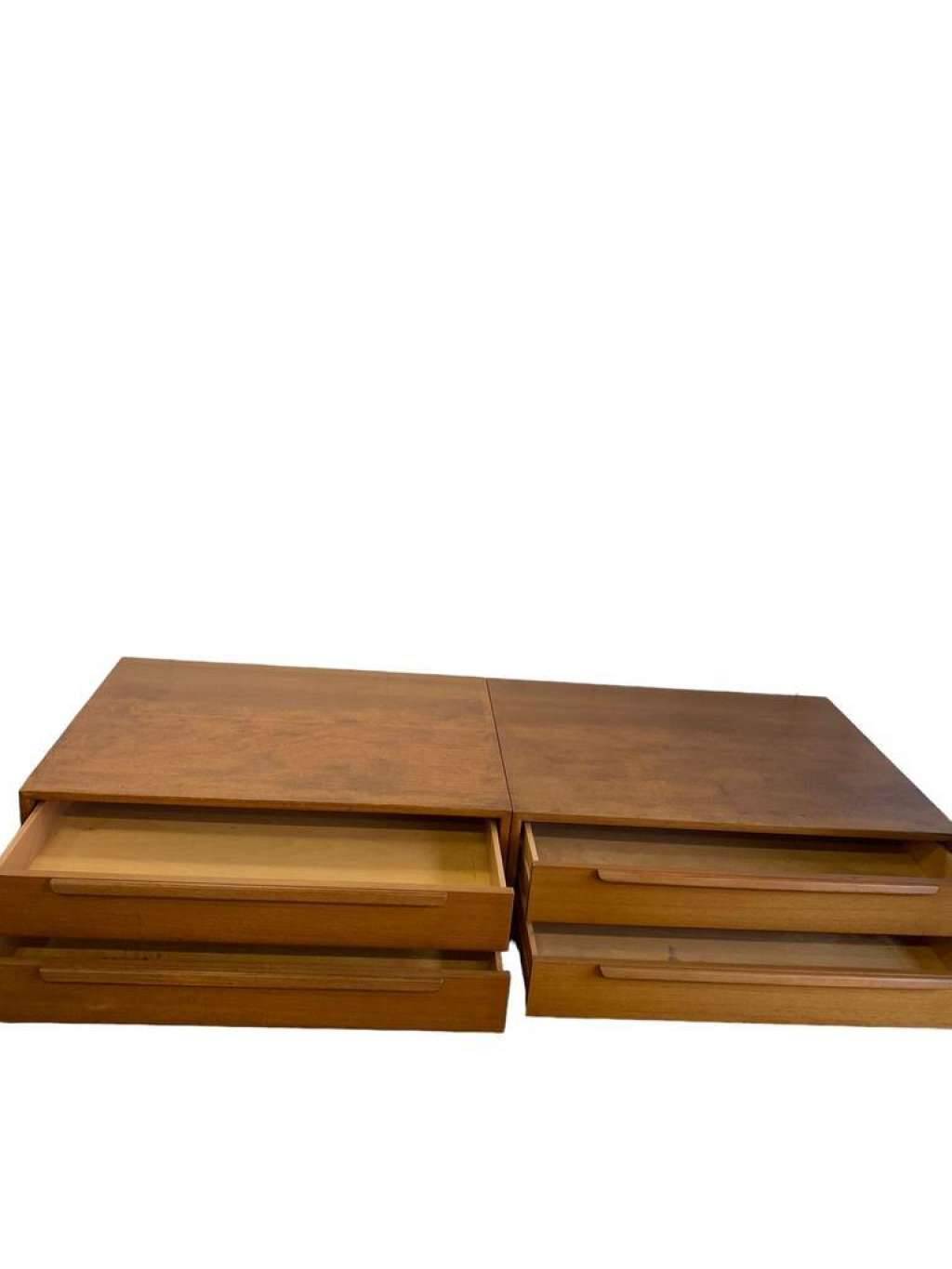 Set of 2 vintage wk möbel xl deep chests