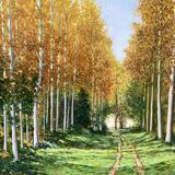 Green landscape signed in 2014
